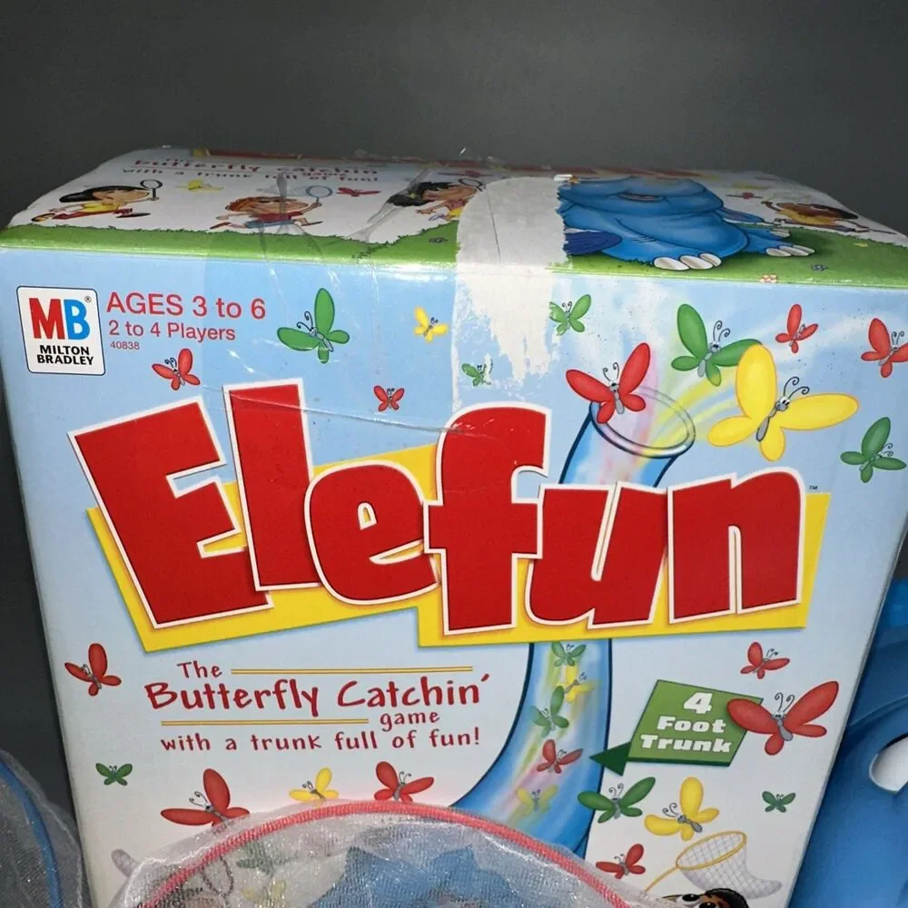 Elefun Butterfly Catching Game 2002 Tested & Works Fresh Batteries Included